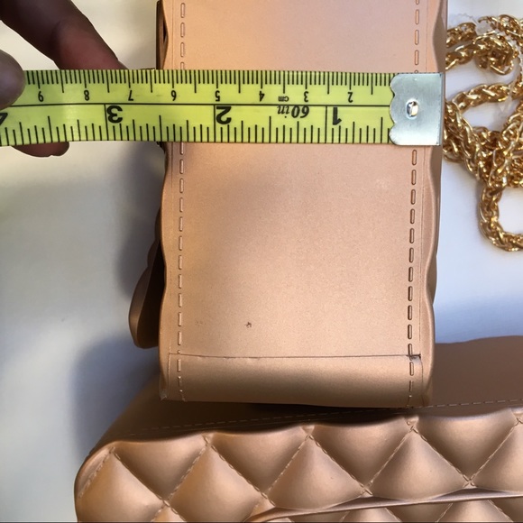 alfa bag Bags Alfa Bags Rose Gold Small Rubber Jelly Purse Poshmark